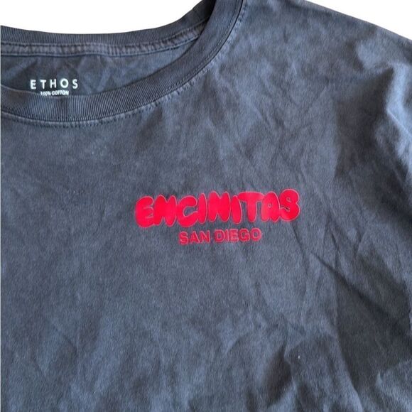 Ethos Encinitas California San Diego Cropped shirt Women’s Gray Large - Picture 8 of 8